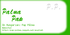 palma pap business card